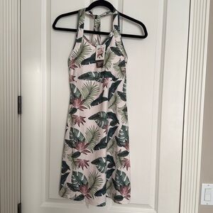 Tropical Print Mini Dress